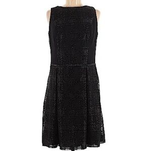 American Living Black Sleeveless Knee Length Dress